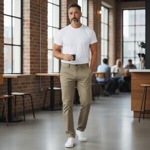 Axist Flat Front Dress Pants Taupe Size 36x30